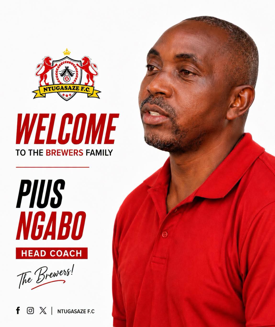 BREAKING: Ntugasaze F.C. Appoints Pius Ngabo as New Head Coach
